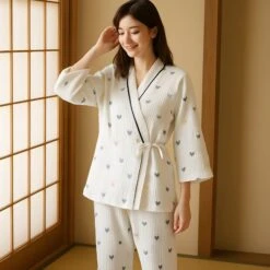 Akito Paris 41 Ensemble Pyjama Femme Kimono