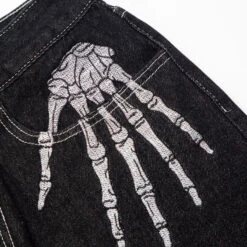 Jean Skeleton Noir 11 Jean Skeleton Noir -Akito Paris jean skeleton noir 653657