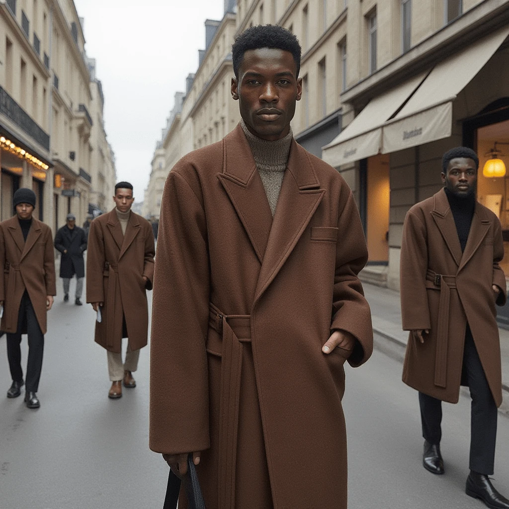 Manteau Long Homme Laine 2 Manteau Long Homme Laine – Image 2