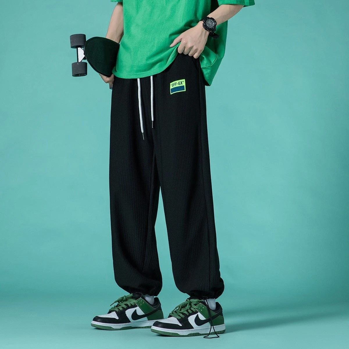 Pantalon Large Noir 1 Pantalon Large Noir