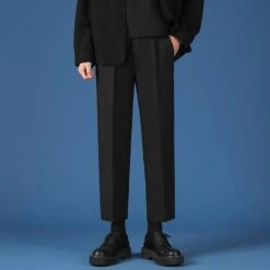 Pantalon Large Beige Homme