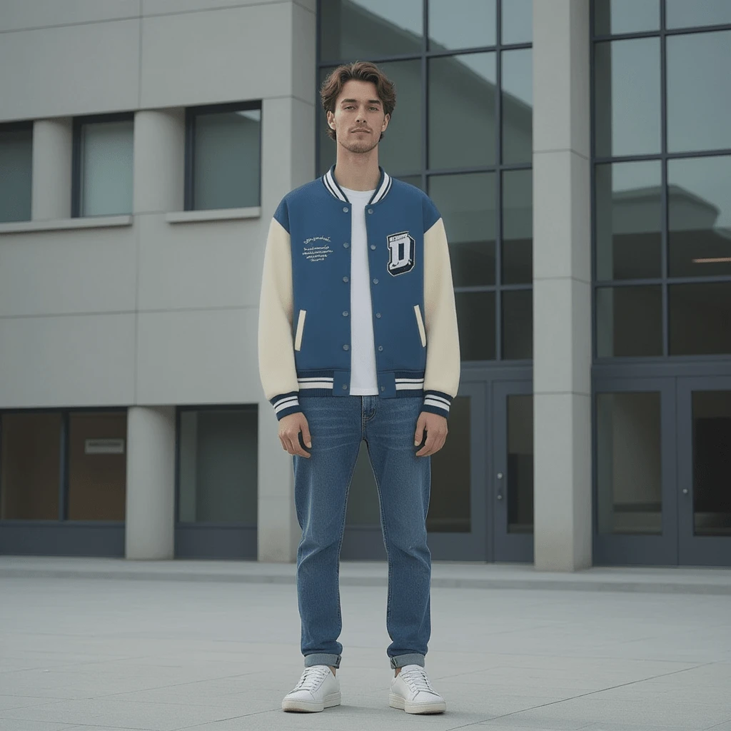 Veste Universitaire Noir 2 Veste Universitaire Noir – Image 2