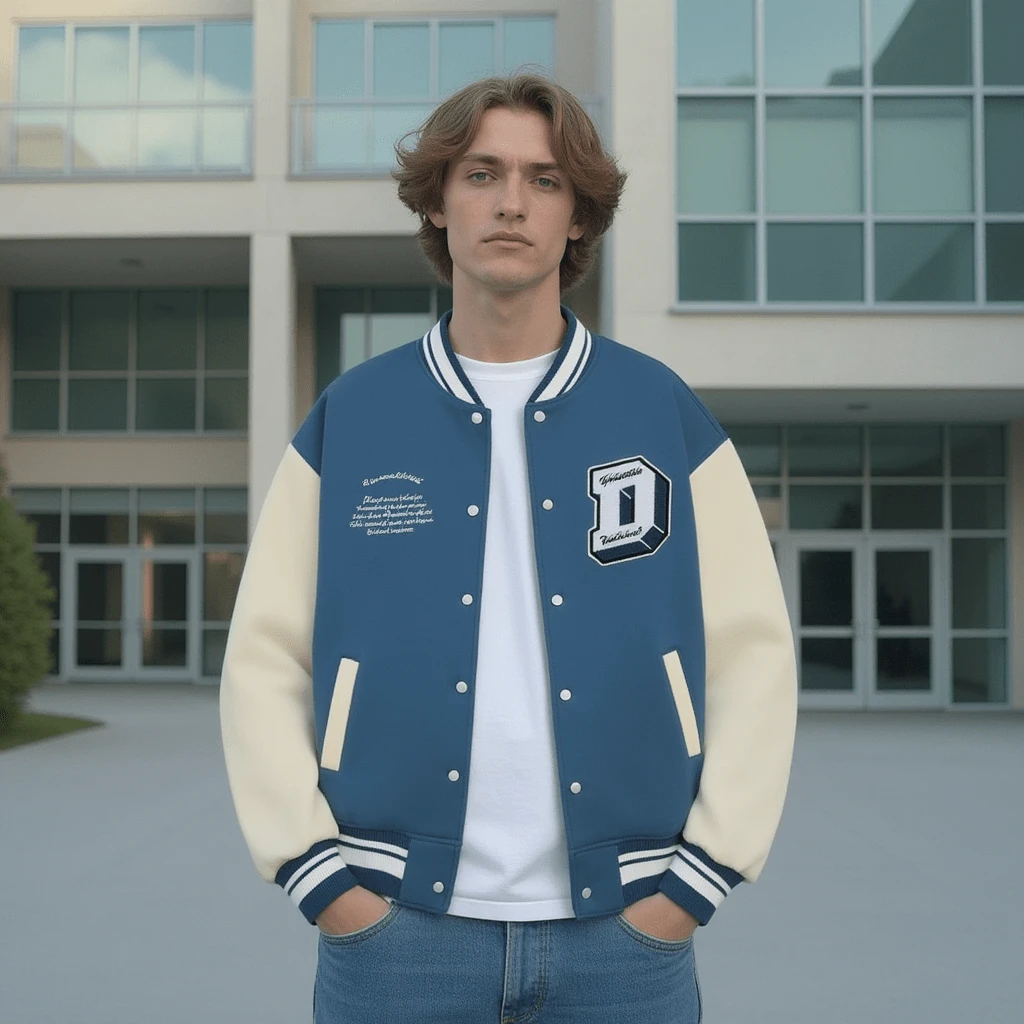 Veste Universitaire Noir 1 Veste Universitaire Noir